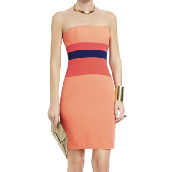 BCBGMaxAzria Dresses & Skirts - BCBGMAXAZRIA Reesie Strapless Colorblock Dress